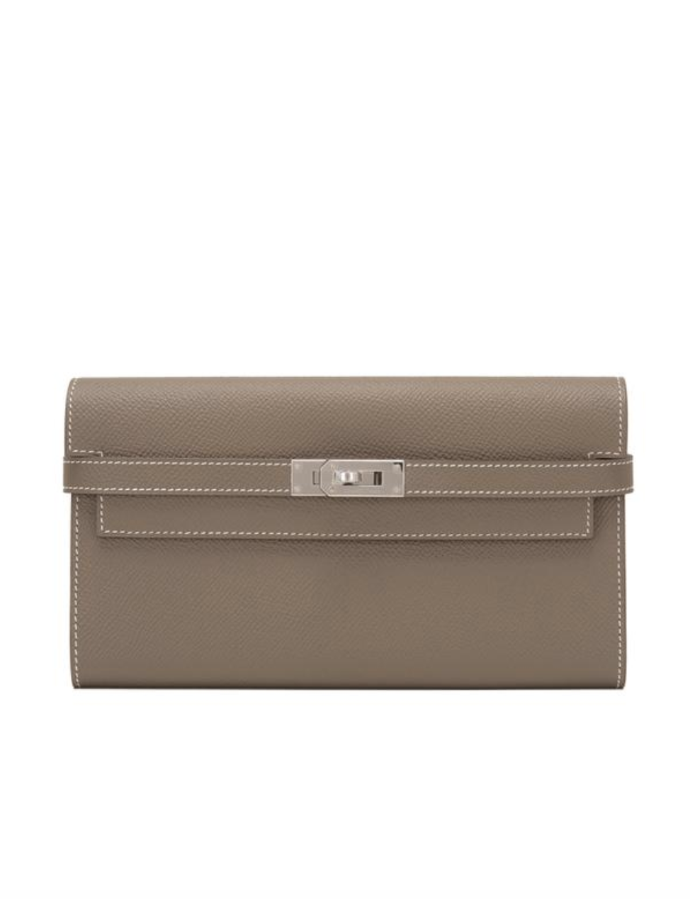 Hermes Epsom Kelly Long Wallet Etoupe - Selectionne PH