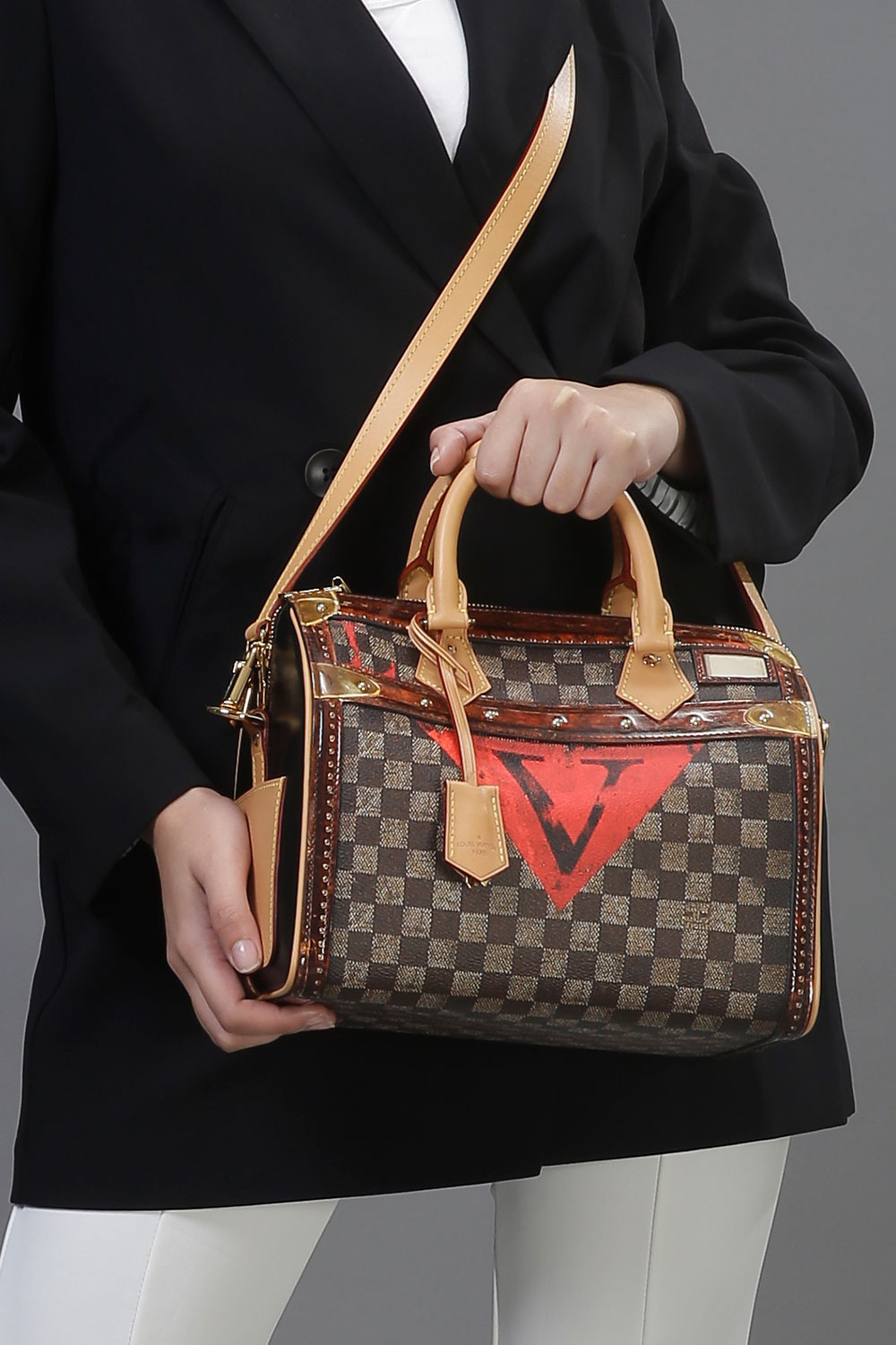 Louis Vuitton Speedy 25 Bag Limited Edition Time Trunk Noir Bandouliere - Selectionne  PH