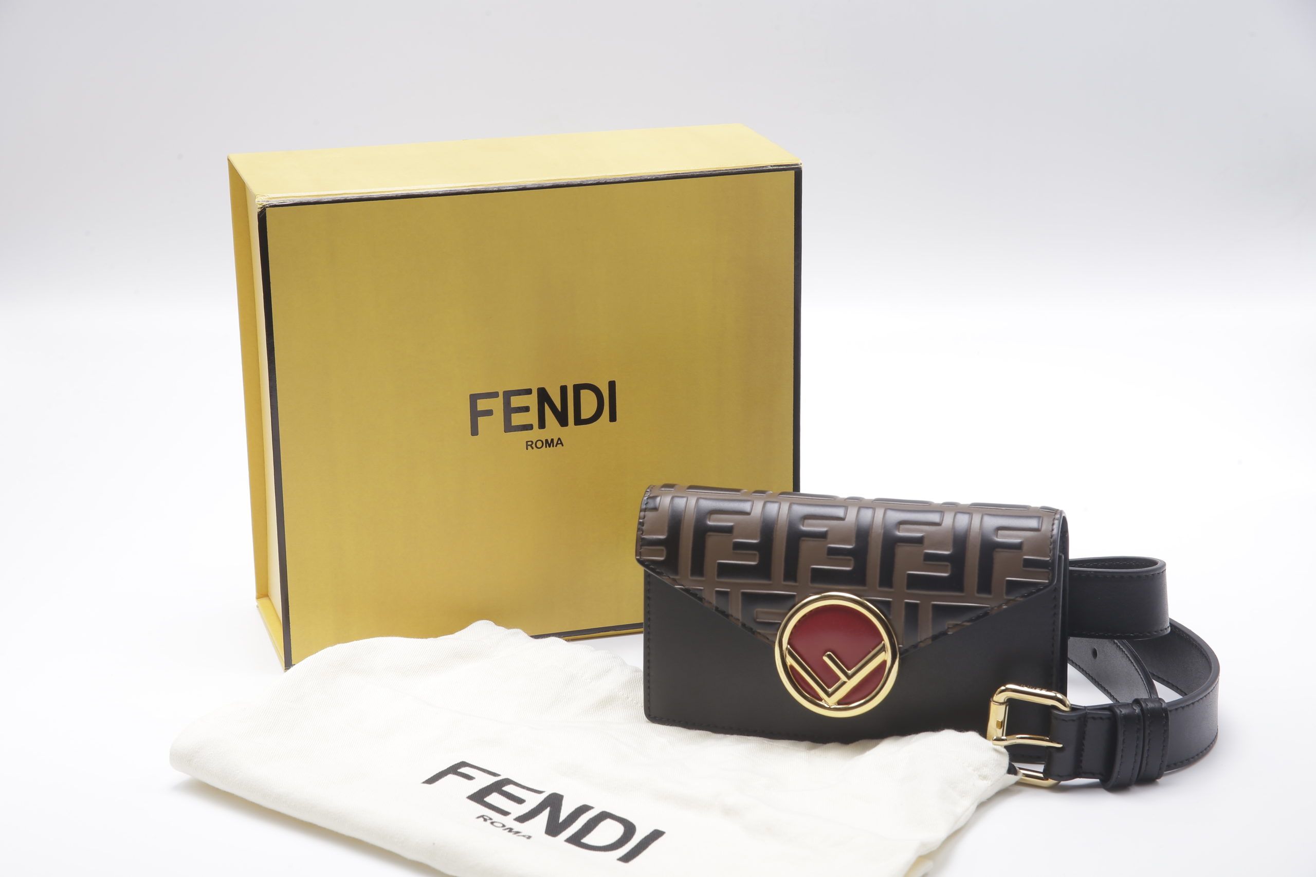 Fendi Camera Case Crossbody Bags Multicolor In Yellow
