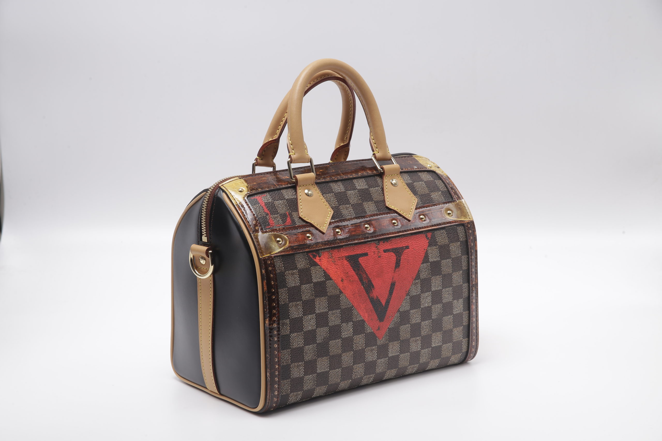 Louis Vuitton Speedy 25 Bag Limited Edition Time Trunk Noir Bandouliere - Selectionne PH