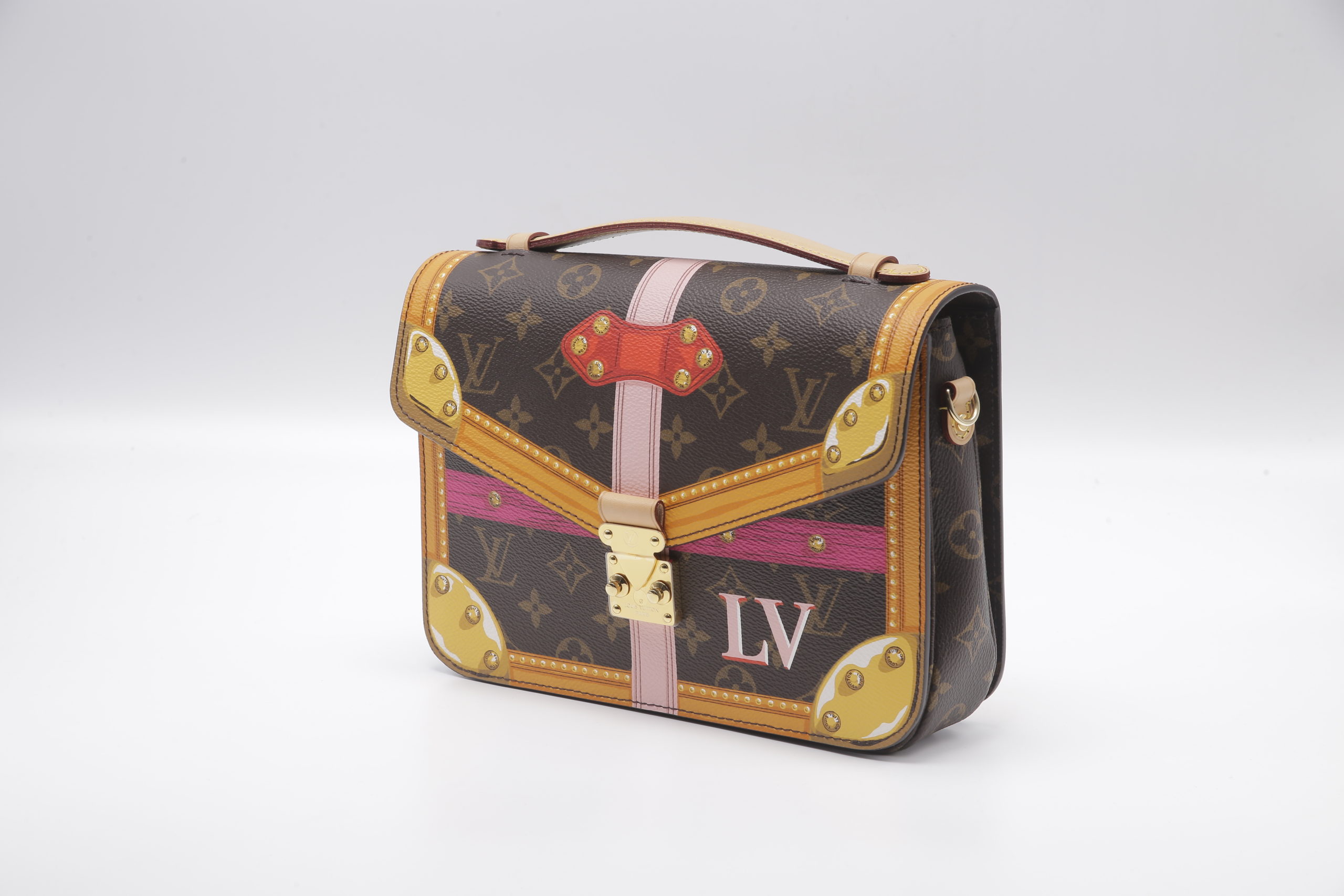 Authenticated Used Louis Vuitton Monogram Pochette Metis Summer Trunk  Limited M43628 Shoulder Bag 0238 LOUIS VUITTON