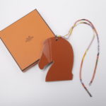 Hermes Samarcande Horse Bag Charm Wood Brown 55969359