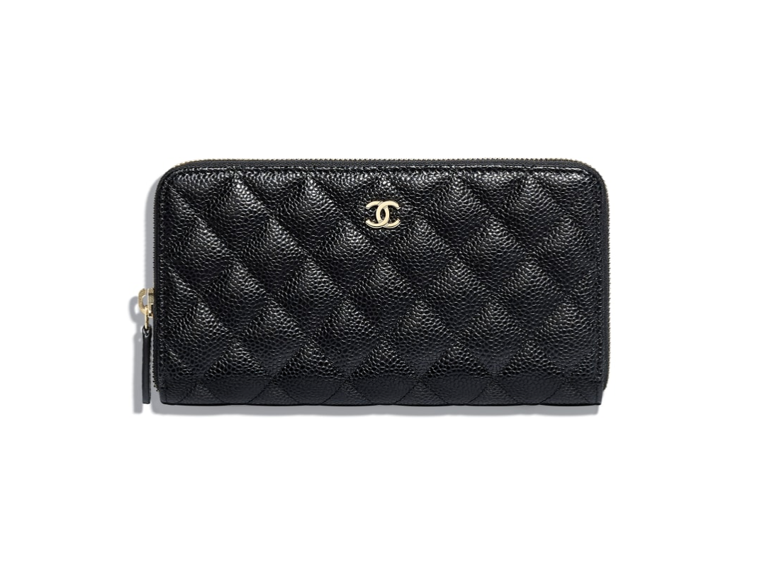 Chanel Long Zippy Wallet Caviar Leather Black - Selectionne PH