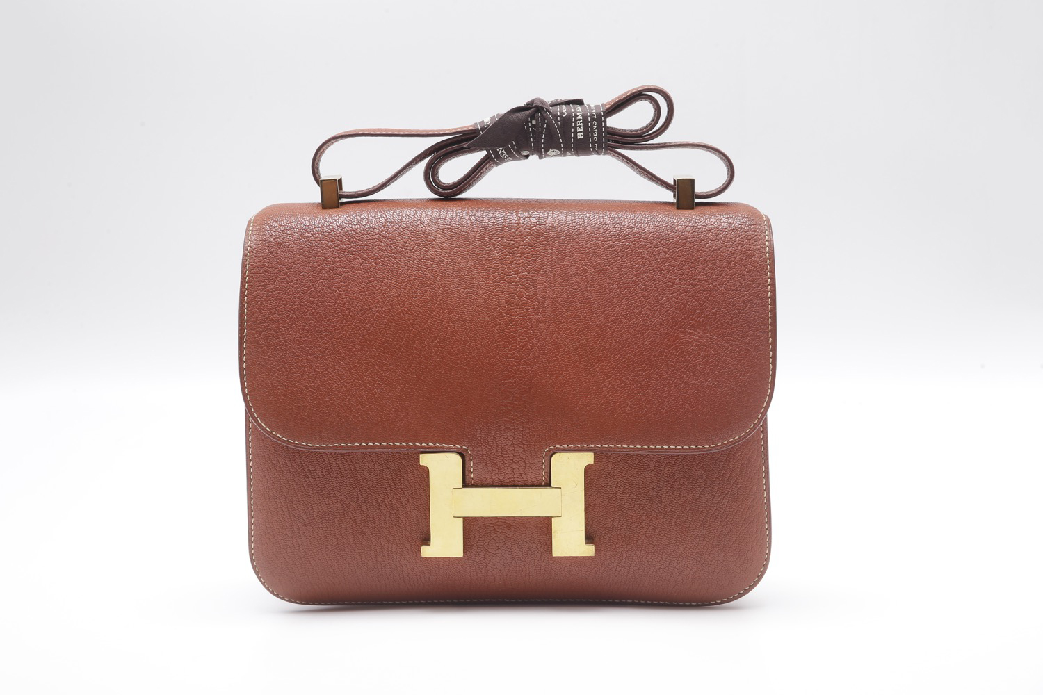 Hermes Constance 24 Bag Cognac Chevre Gold Hardware - Selectionne PH