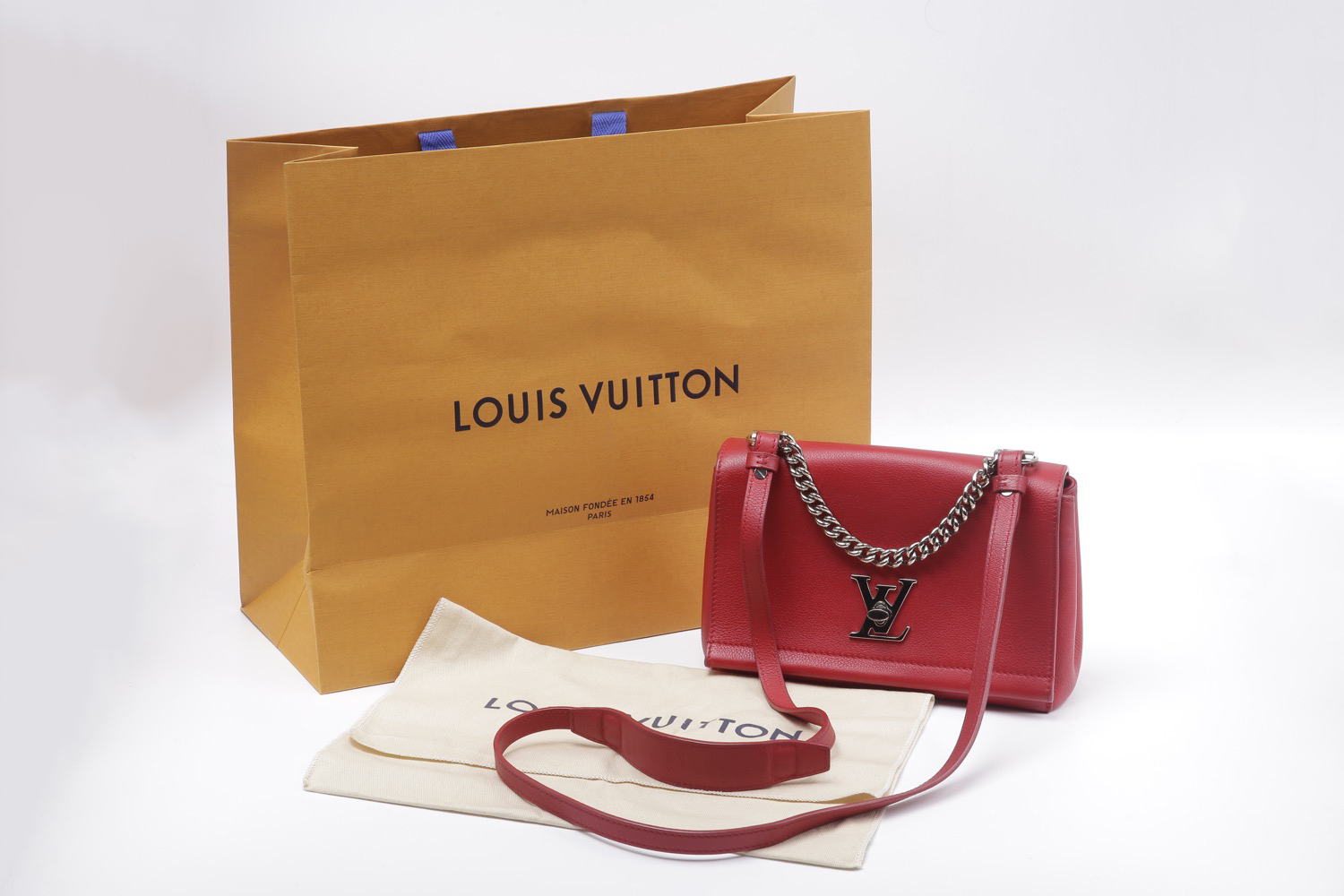Louis Vuitton Lock Me II BB Bag Red - Selectionne PH