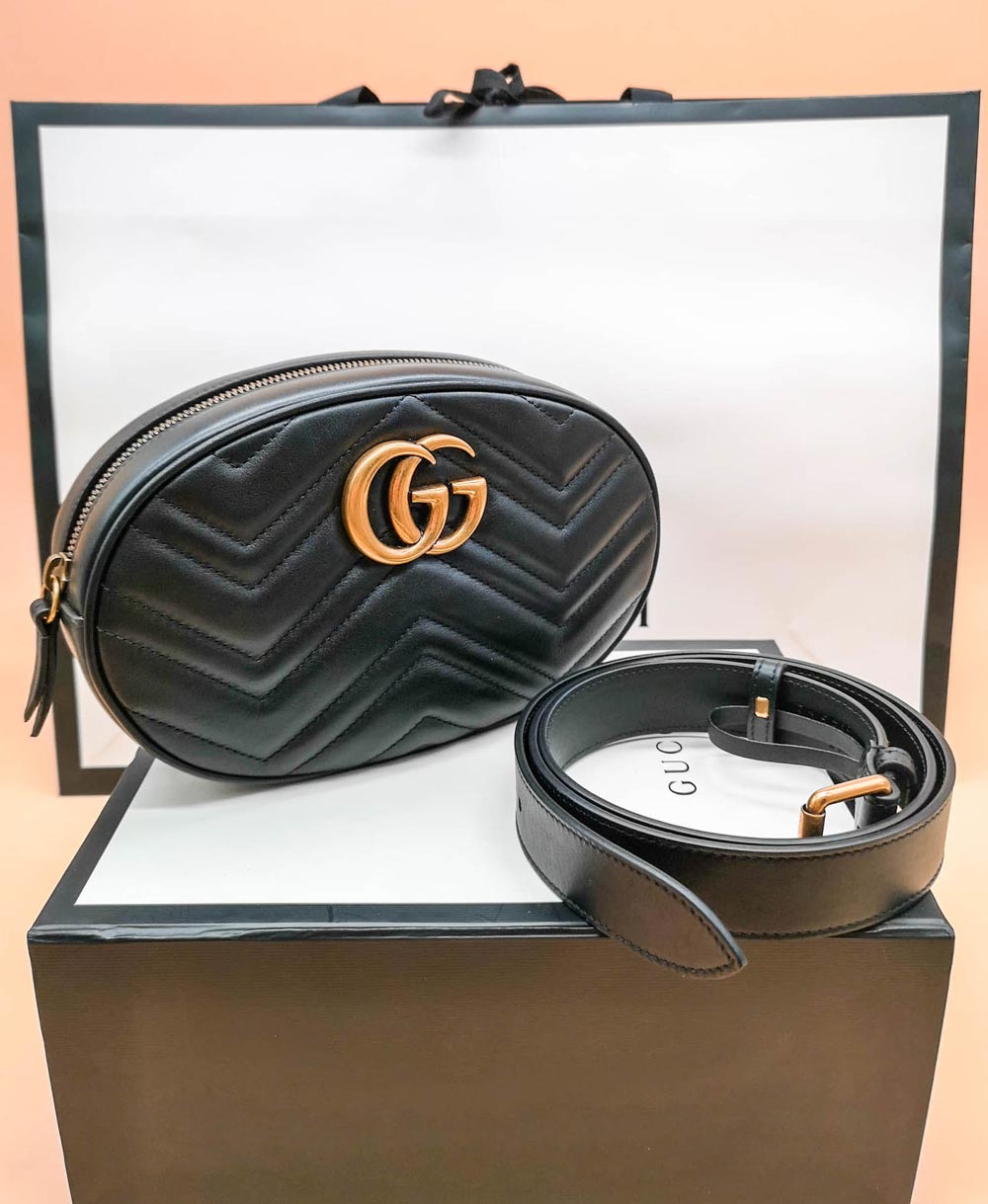 Gucci GG Marmont Matelassé Leather Belt Bag - Selectionne PH