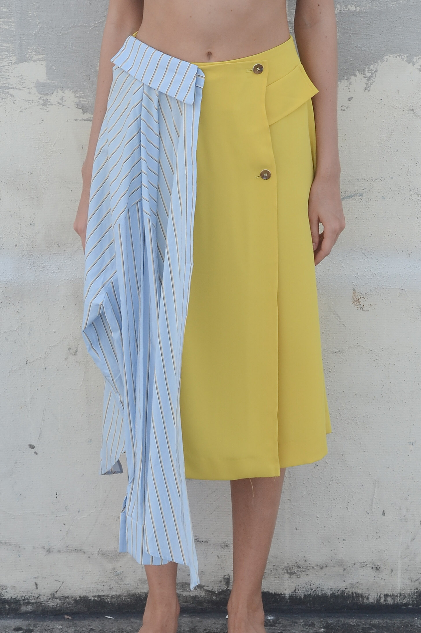 Sasha Assymetrical Skirt - Yellow - Selectionne PH