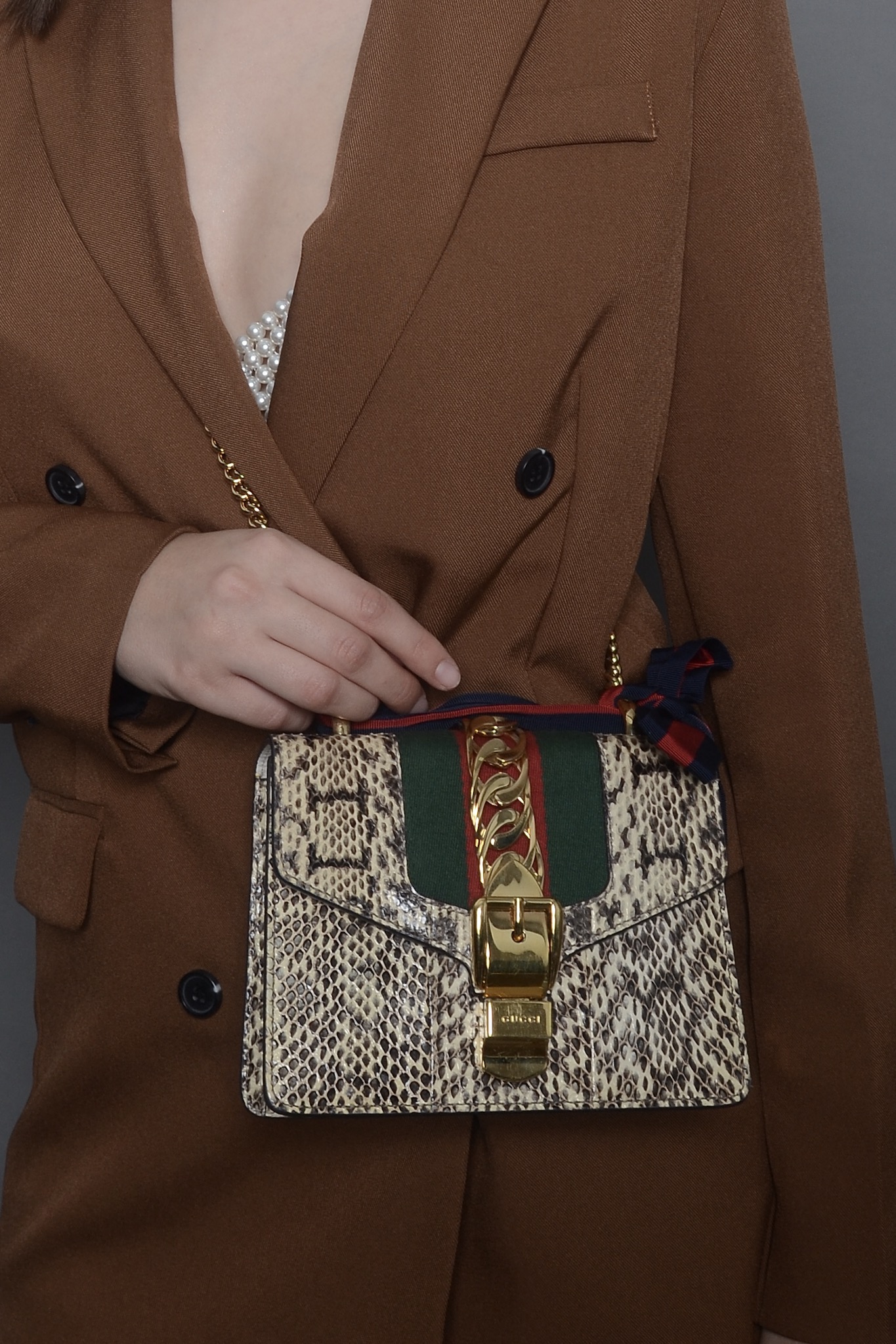 Gucci Python Sylvie Mini  Bag  Selectionne PH 