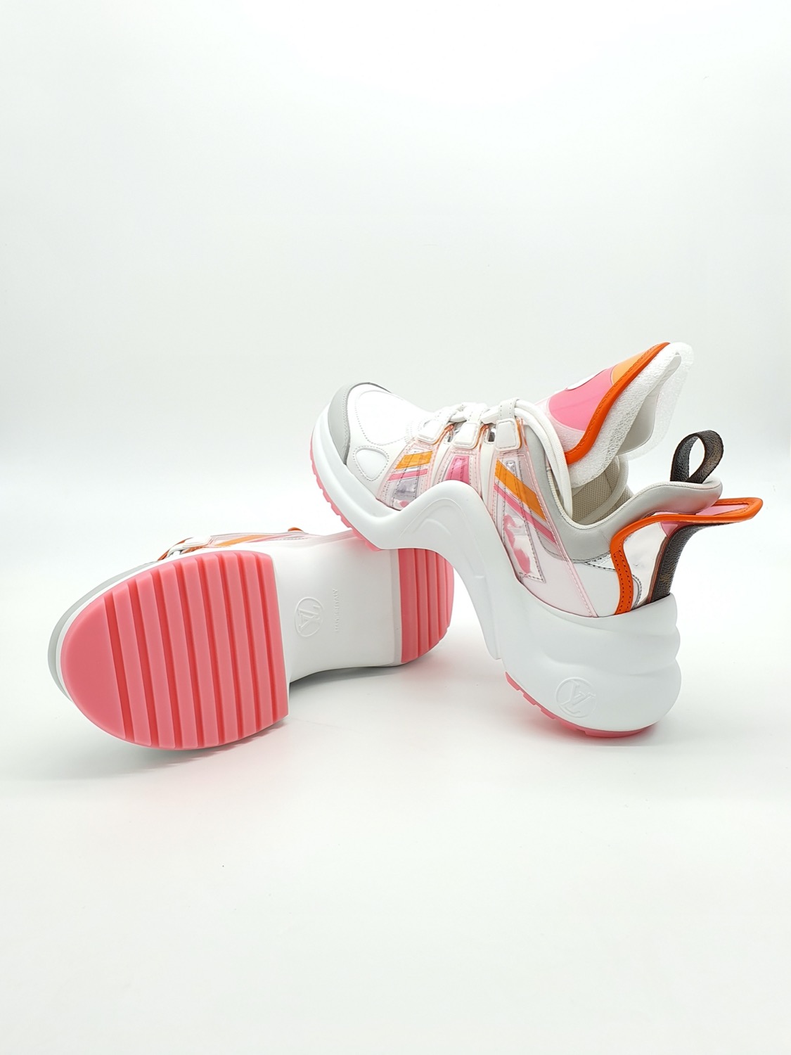 pink and orange louis vuittons