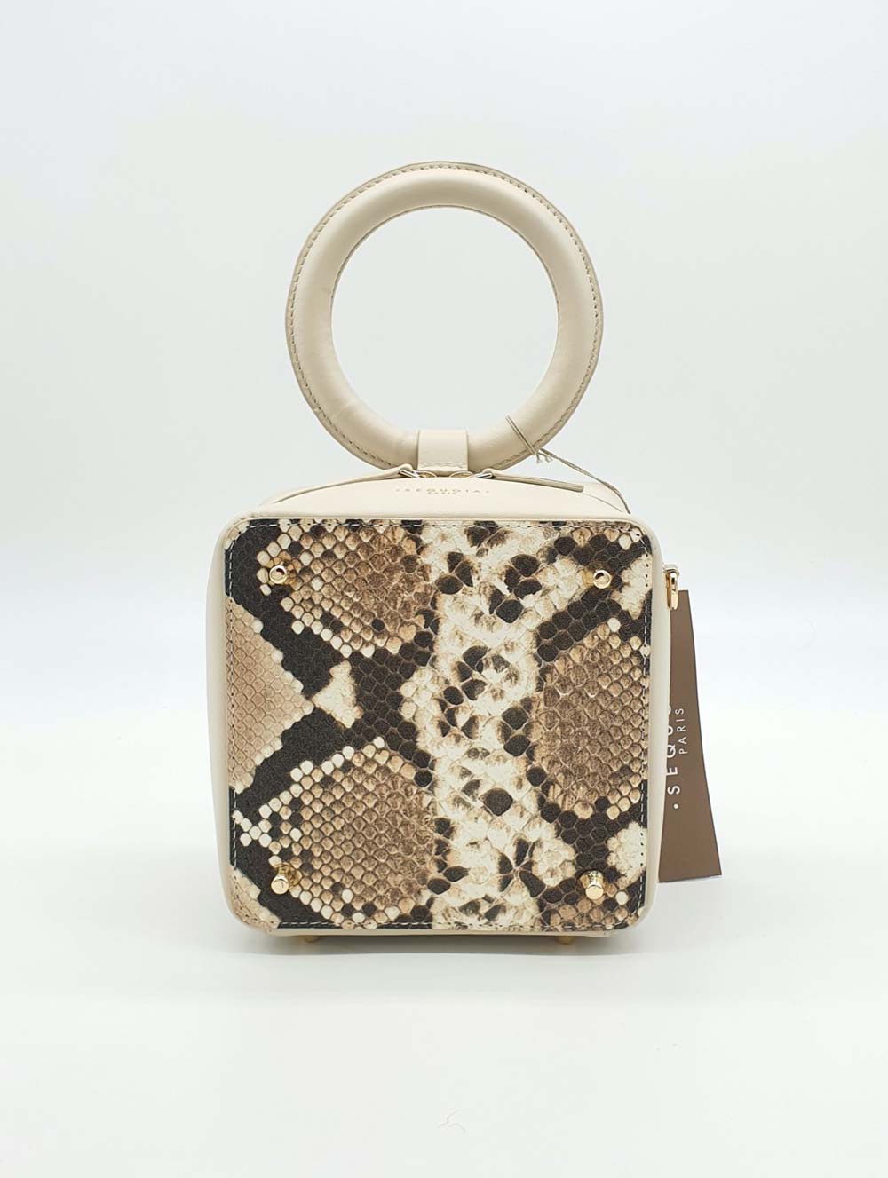 Sequoia Exotic Cube Bag in Beige - Selectionne PH