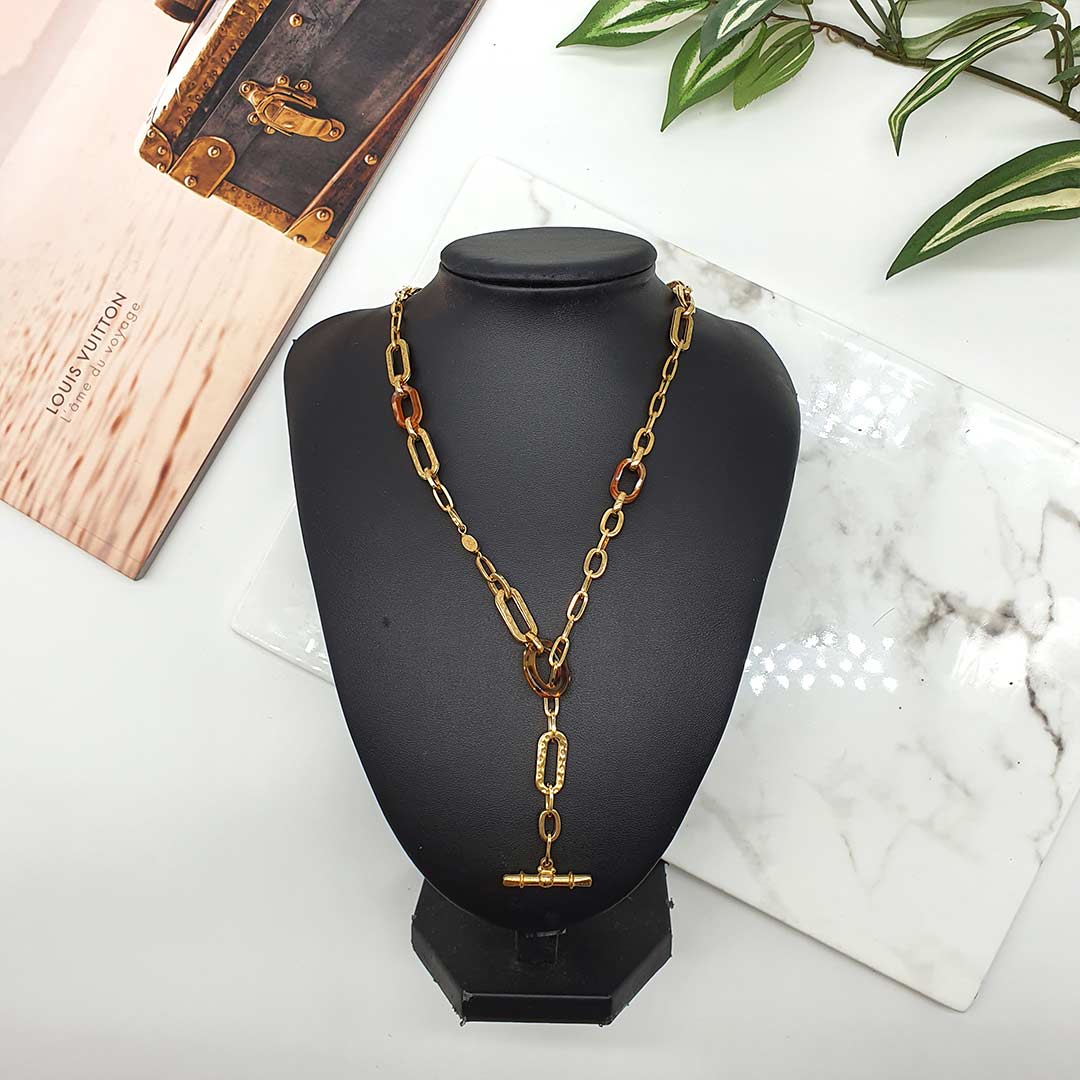 Gas Bijoux Escale long necklace acetate gold - Selectionne PH