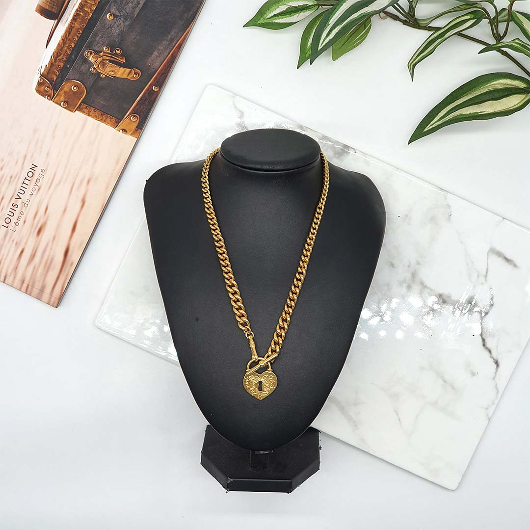 Gas Bijoux Locked Necklace Gold - Selectionne PH